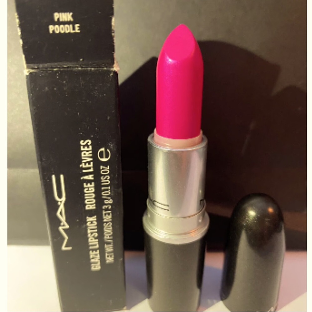 MAC Cosmetics: Glaze Lipstick in Pink Poodle 🐩 Brand New! 🩷Rare🎀Discontinued👛